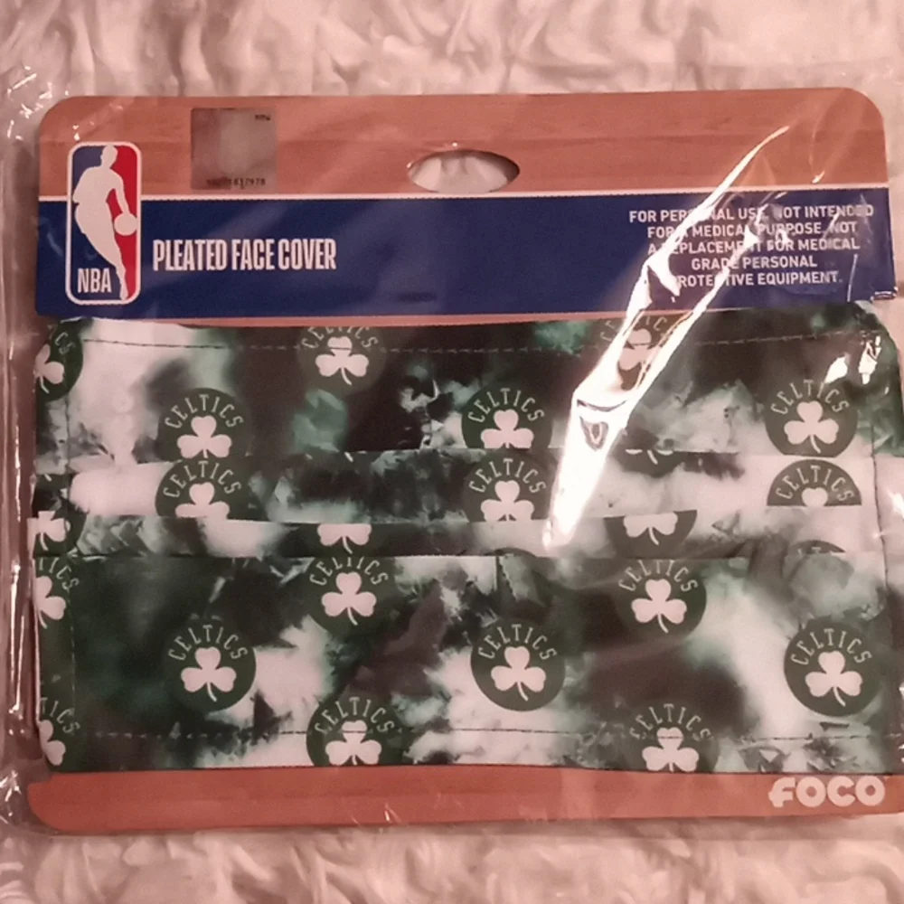 NBA PLEATED FACE COVER BOSTON CELTICS